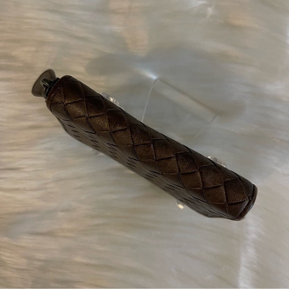 Bottega Veneta Intrecciato Lambskin Zip Around Coin Wallet Purse Card Holder - Picture 6 of 8